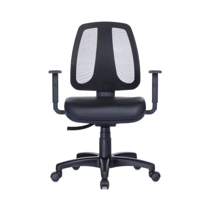 Cadeira Ergonômica Back System NR17 Executiva Rhodes Encosto Tela Preta