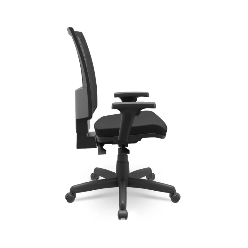 Cadeira Diretor Flash - Encosto em Tela - Ergonomica - NR17 - Back Plax - Base Padrão - Braços Ajustáveis em PP - Plaxmetal